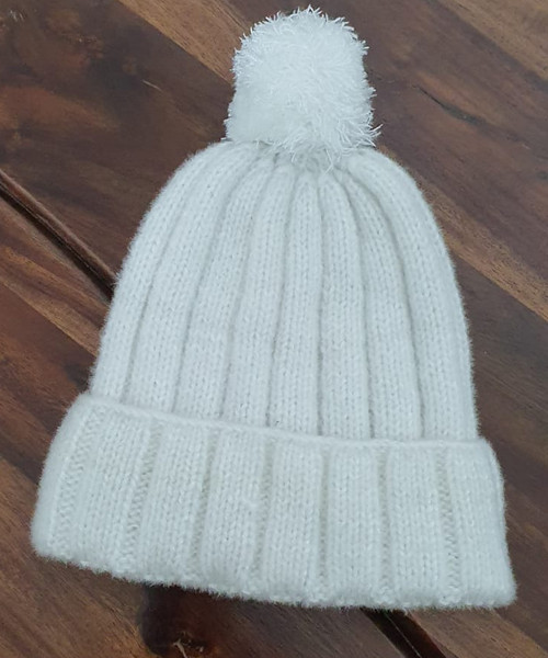 White PomPom Cap