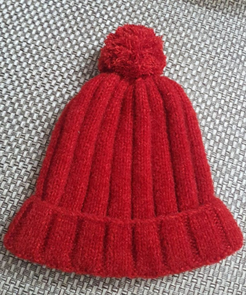 Red PomPom Cap