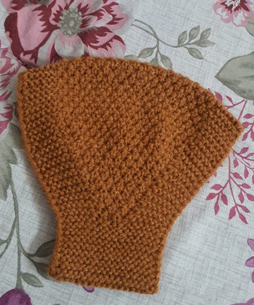 Hand Knitted Brown Headband
