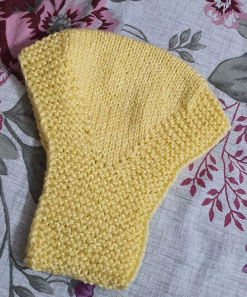 Hand Knitted Yellow Woolen Headband