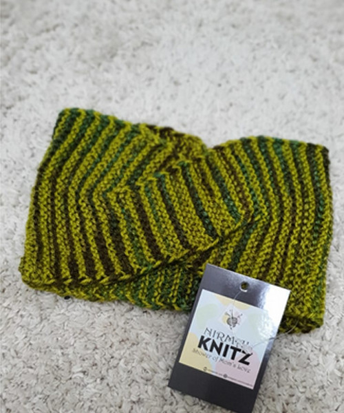 Attractive Green Woolen Headband